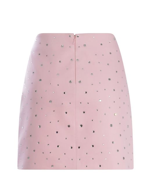 GIUSEPPE DI MORABITO Pink Skirt "Rhinestone "