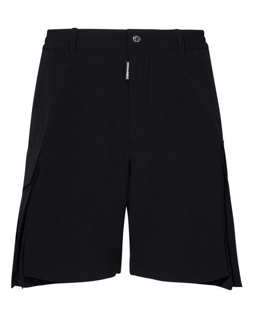 DSquared² Black Shorts for men
