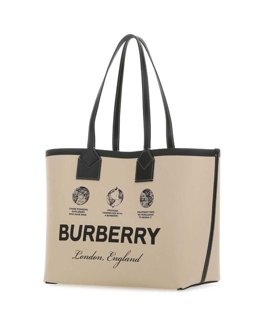 Burberry - Logo-Appliquéd Checked Canvas Tote Bag - Brown Burberry