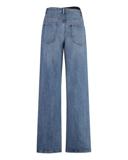 Alexander Wang Blue 5-Pocket Straight-Leg Jeans