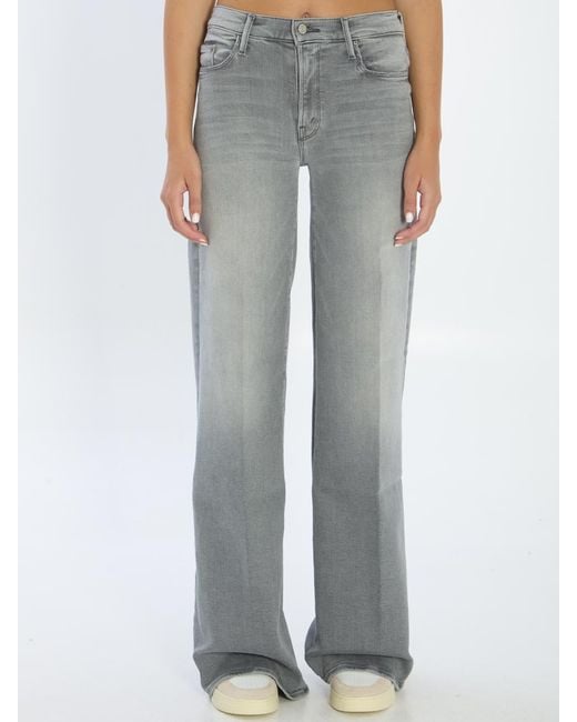 Mother Gray The Twister Heel Denim Jeans