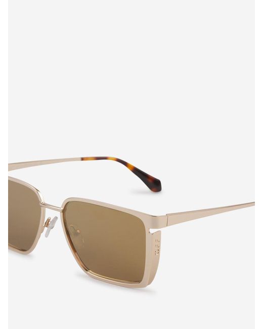 Off-White c/o Virgil Abloh Natural Off- Rectangular Yoder Sunglasses for men
