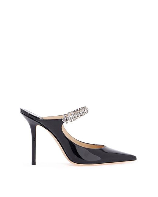 Jimmy Choo White Bing 100 Mules