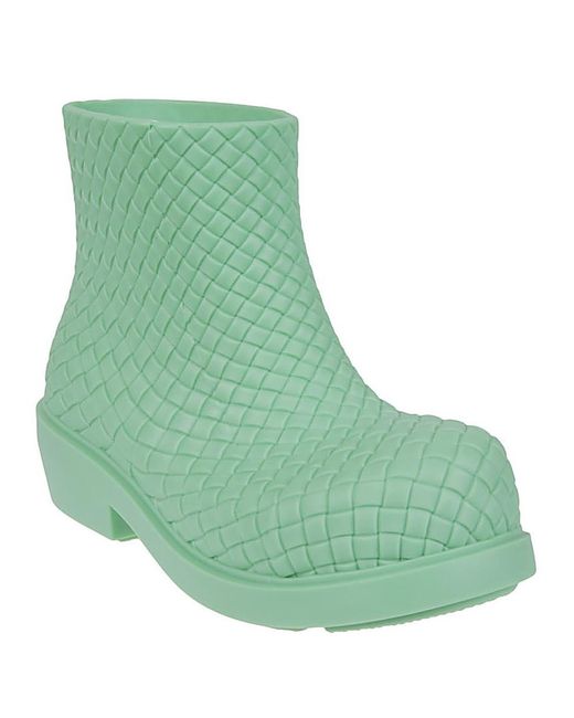 Bottega Veneta Green Fireman Rain Boots