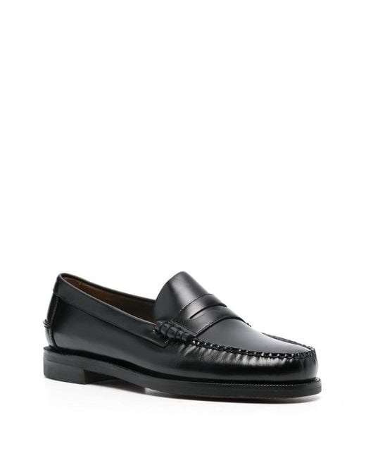 Sebago Black Flat Shoes for men