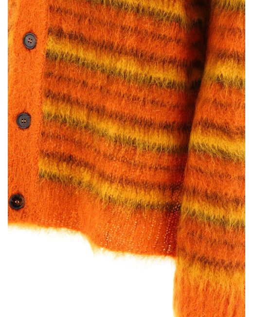 Marni Orange Burnt Blend Knitwear for men
