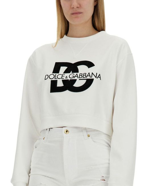 Dolce & Gabbana Gray Sweatshirt With Logo