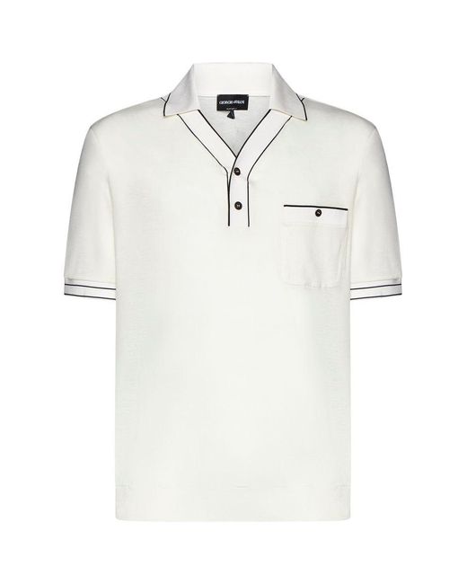 Giorgio Armani White T-shirts And Polos for men