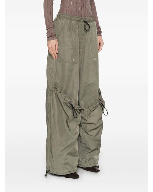 The Attico Green Elegant Long Pants For