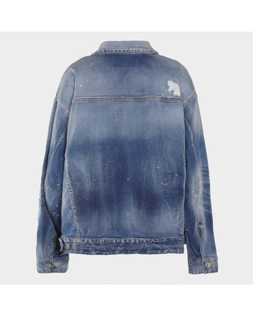 DSquared² Blue Cotton Denim Jacket
