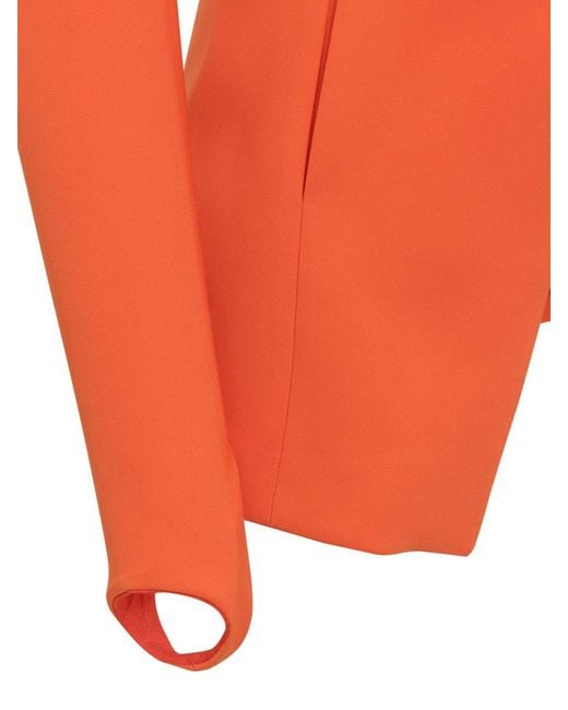 ALESSANDRO VIGILANTE Orange Blazer With Bare Shoulders