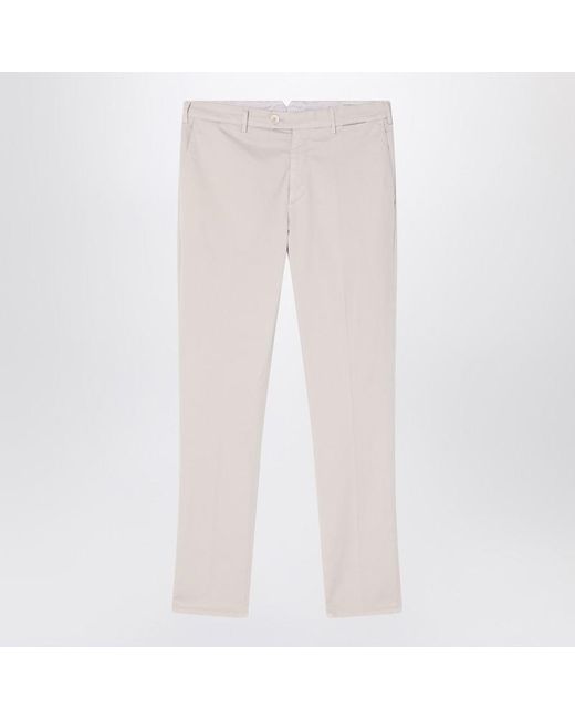 Brunello Cucinelli Pink Greige Regular Pants for men