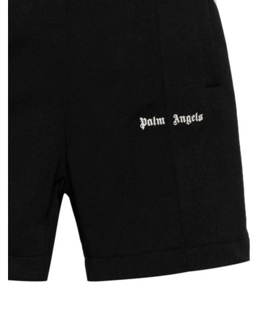 Palm Angels Black Shorts for men