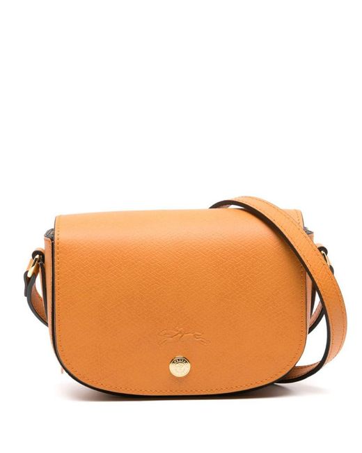 Longchamp Orange Épure Leather Crossbody Mini Bag