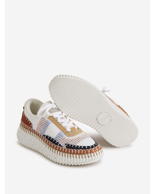 Chloé White Ecological Nama Sneakers