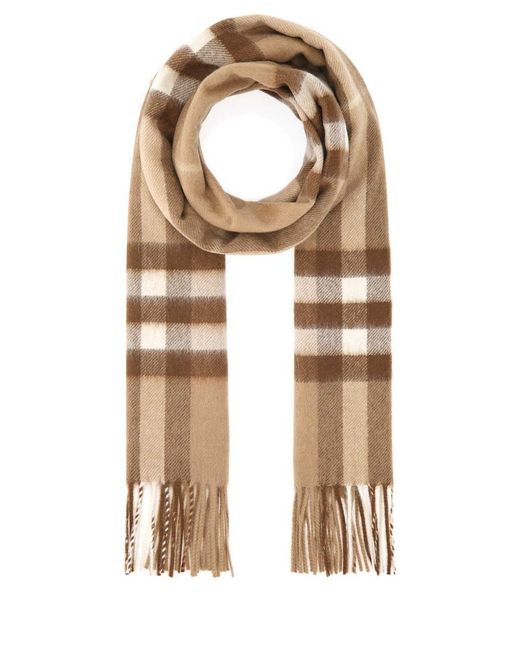 Geit Chinese kool Archeoloog Burberry Scarves And Foulards in Natural | Lyst