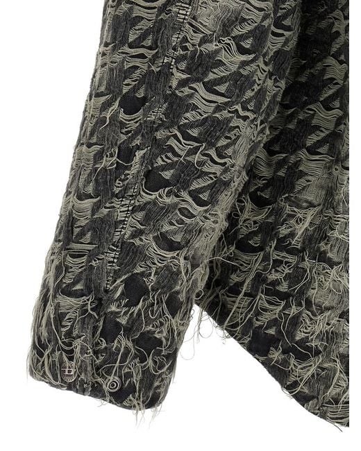 DIESEL Gray 'D-Elmo-Fsh' Jacket for men