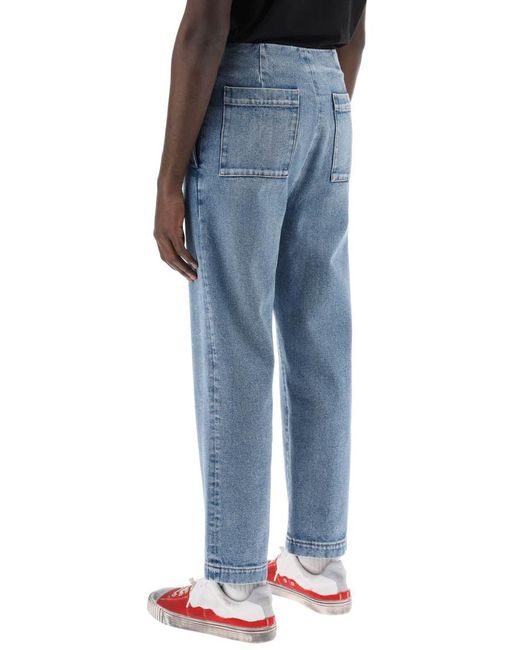 MM6 by Maison Martin Margiela Blue Waistless Jeans Without for men