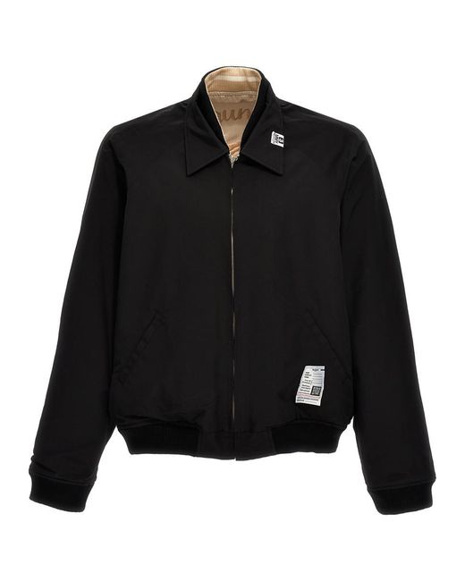 Maison Mihara Yasuhiro Black Reversible Bomber Jacket Casual Jackets, Parka for men