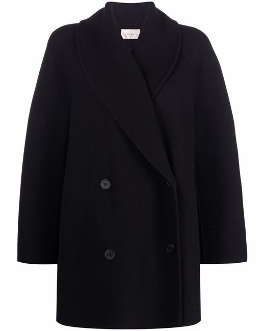 The Row Blue Polli Double-breasted Coat