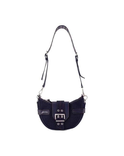 Ganni Blue Bucky Small Crossbody