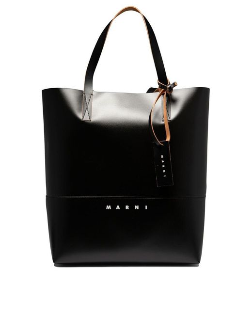 Marni Black "Tribeca" Shopping Bag for men