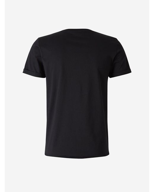 Saint Laurent Black Logo Cotton T-shirt for men