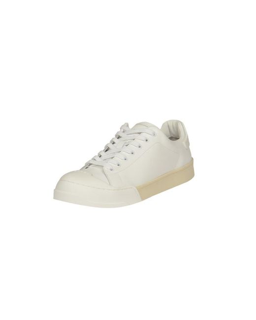 Marni White Classic Lace-up Low Sneakers for men