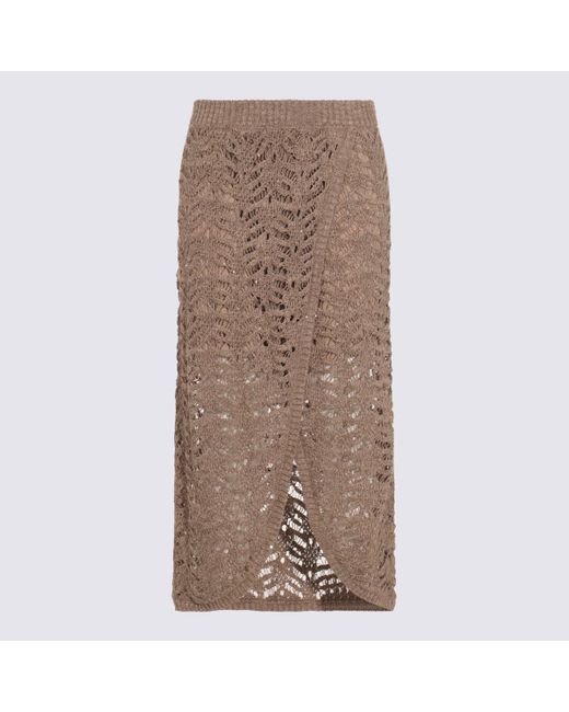Brunello Cucinelli Brown Gonne