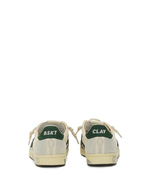 Premiata White Sneaker "bskt Clayd 7623" for men