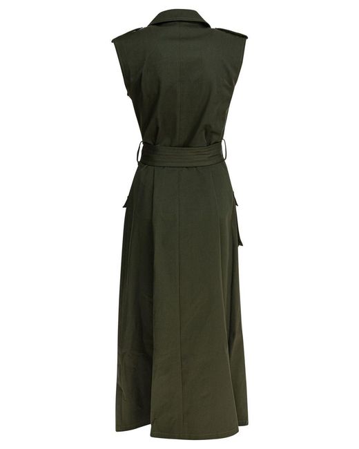 ワンピース Elie Saab Gabardine Midi Dress PALM SHADE40 Gabardine Elie Saab Gabardine midi dress palm shade40 | The Fashion Square