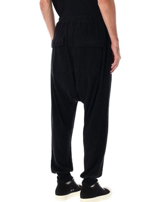 Rick Owens Black Rick Owens Jersey Prisoner Drawstring Pants for men
