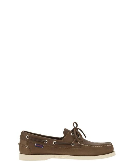 Sebago Brown Docksides Portland for men