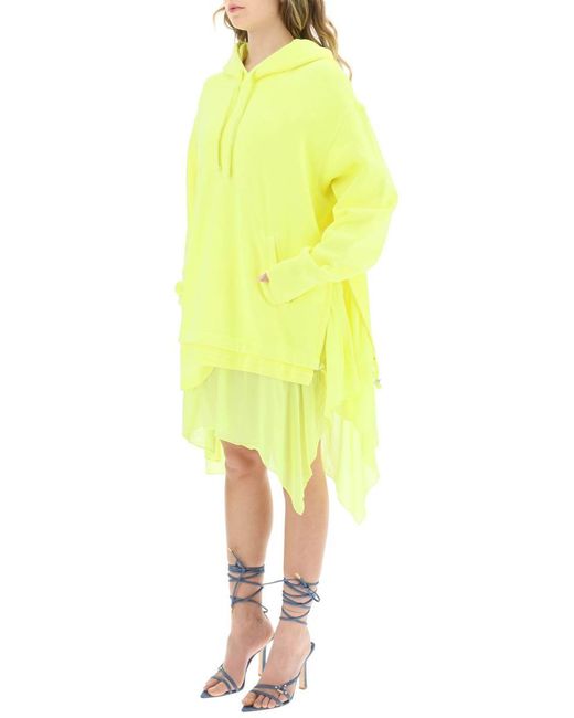 DIESEL Yellow 'd-role' Oversized Dress