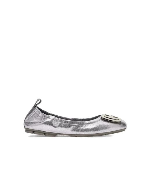Hogan White Ballet Flats