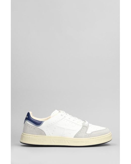 Premiata White Quinn Sneakers for men
