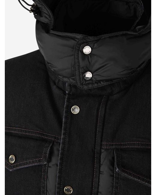 Moorer Black Quilted Teve Jacket for men