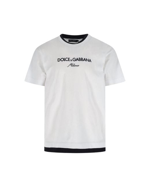 Dolce & Gabbana White T-Shirt for men
