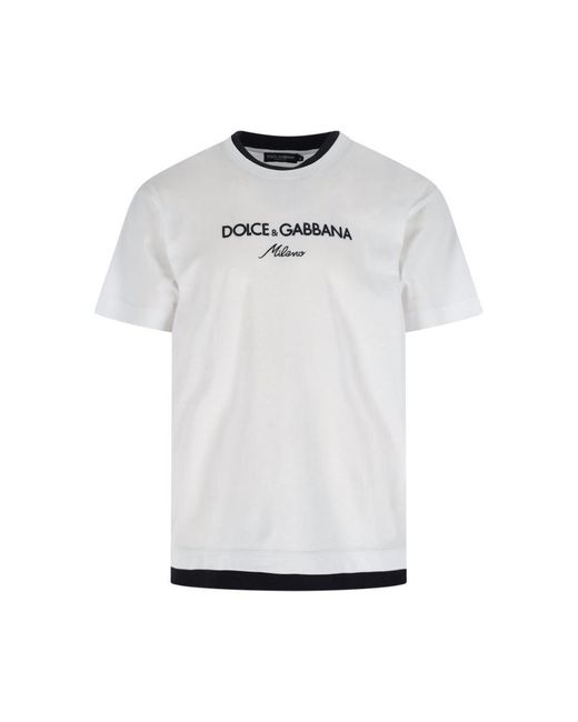 Dolce & Gabbana White T-Shirt for men