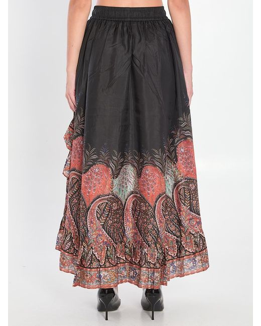 Zimmermann Brown Rhiannon Ruffle Maxi Skirt
