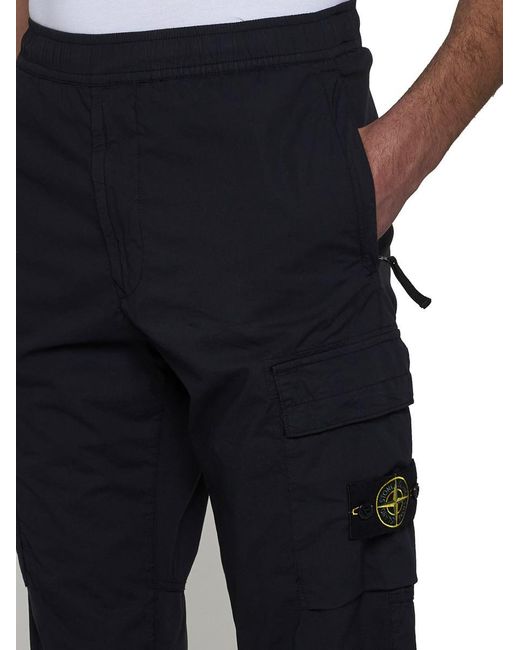 Stone Island Blue Trousers for men