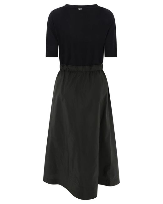 Herno Dress With Drawstring in Black | Lyst