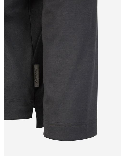 Zimmerli of Switzerland Black Pajamas Set Pockets for men