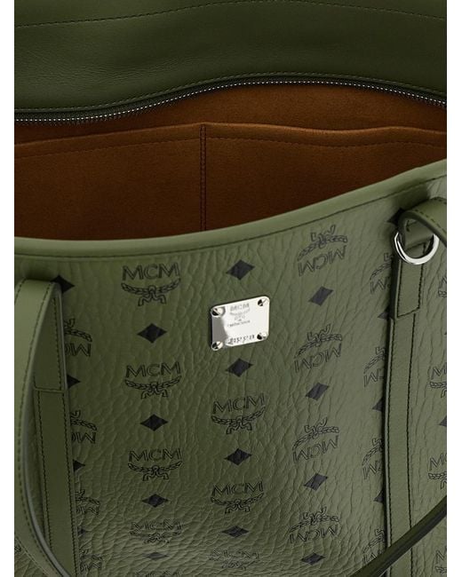 MCM Green Medium 'toni' Shopping Bag