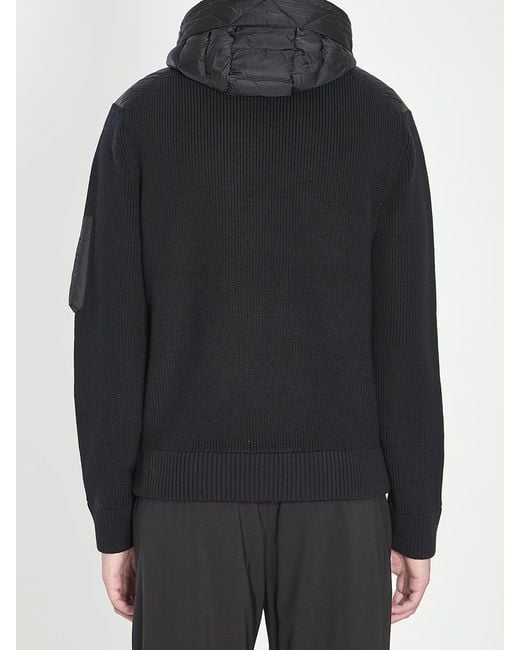 Moncler Black Tricot Jacket for men