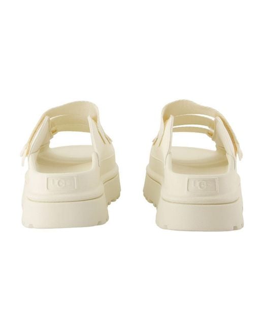 Ugg White Mules W Goldenglow