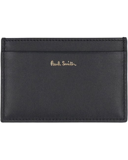 Paul Smith Gray Leather Card Holder for men