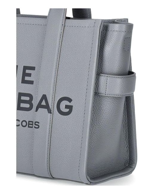Marc Jacobs Gray The Leather Medium Tote Grey Handbag