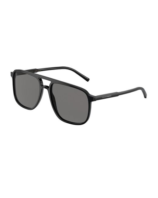 Dolce & Gabbana Black Dg4423 Thin Polarizzato Sunglasses for men