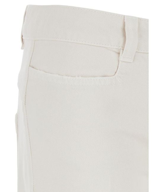 Seafarer White 'Cris' Jeans With Five-Pocket Design